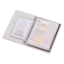 Классическая обложка для автодокументов "Favor", белая