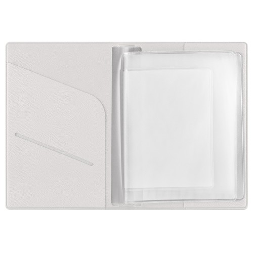 Классическая обложка для автодокументов "Favor", белая