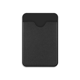 Чехол-картхолдер Favor на клеевой основе на телефон для пластиковых карт и и карт доступа, черный