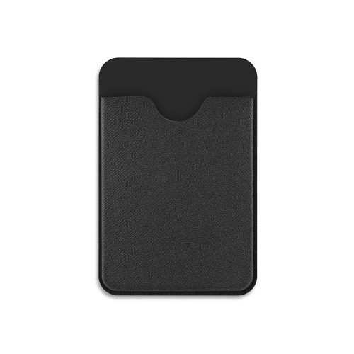 Чехол-картхолдер Favor на клеевой основе на телефон для пластиковых карт и и карт доступа, черный