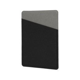 Картхолдер на 3 карты типа бейджа "Favor", черный/серый