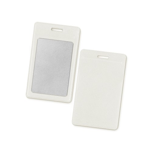 Вертикальный карман из экокожи для карты "Favor", белый