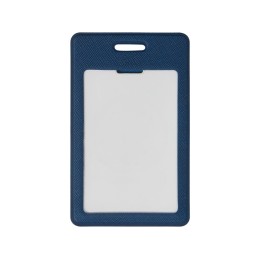 Вертикальный карман из экокожи для карты "Favor", синий