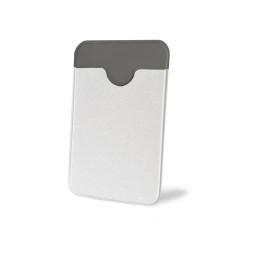 Чехол-картхолдер Favor на клеевой основе на телефон для пластиковых карт и и карт доступа, белый