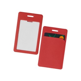 Карман вертикальный с дополнительным отделением "Favor", красный