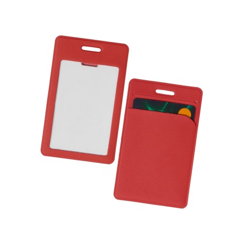 Карман вертикальный с дополнительным отделением "Favor", красный