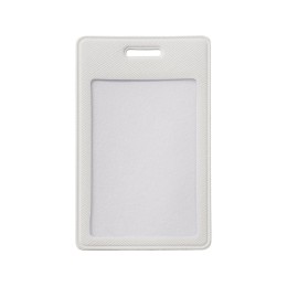 Бейдж с рулеткой-карабин "Favor", белый