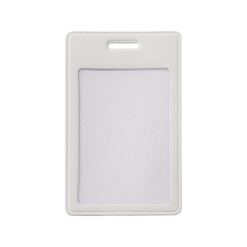 Бейдж с рулеткой-карабин "Favor", белый