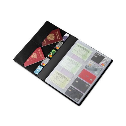 Органайзер Favor 2.0 для семейных документов на 4 комплекта документов, формат А4, черный