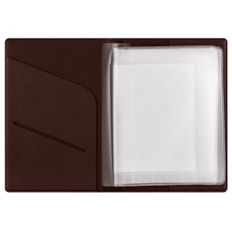 Классическая обложка для автодокументов "Favor", коричневая