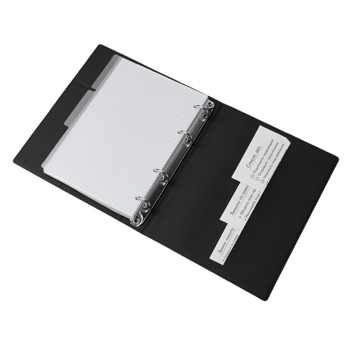 Блокнот на кольцах "Favor", черный