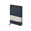 Ежедневник А5 "Megapolis Color New" soft-touch, темно-синий navy