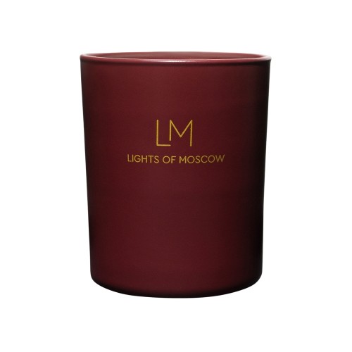 Ароматическая свеча в бордовом стакане Sunset, коллекция Exclusive, 250 мл