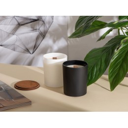 Свеча соевая ароматическая в стекле "Niort", черная