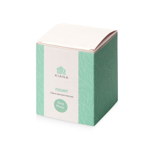 Свеча соевая ароматическая в стекле "Niort", черная