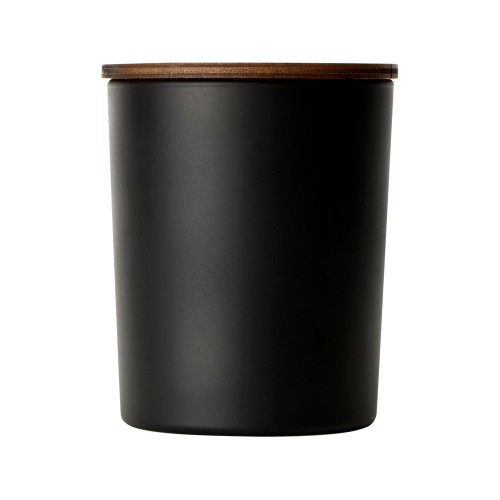 Свеча соевая ароматическая в стекле "Niort", черная