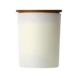 Свеча соевая ароматическая в стекле "Niort", белая