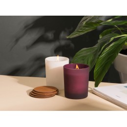 Свеча соевая ароматическая в стекле "Niort", бордовая (P)