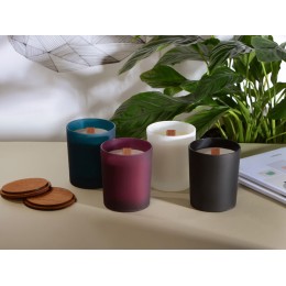 Свеча соевая ароматическая в стекле "Niort", черная