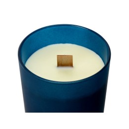 Свеча соевая ароматическая в стекле "Niort", синяя