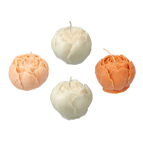 Набор свечей на подставке "Пионы" (Р)