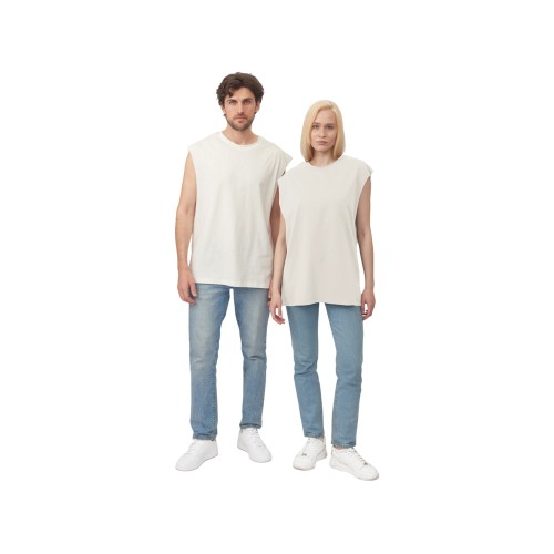 Майка оверсайз «Berlin», унисекс, молочный