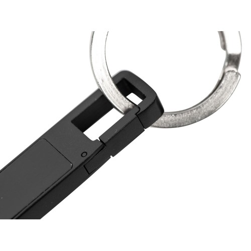 USB 2.0- флешка на 32 Гб c подсветкой логотипа «Hook LED», темно-серый, красная подсветка
