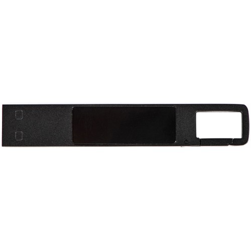 USB 2.0- флешка на 32 Гб c подсветкой логотипа «Hook LED», темно-серый, красная подсветка