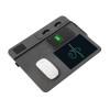 Многофункциональный коврик для мыши «Multi Pad» с беспроводной зарядкой и LCD экраном, 10 Вт, черный