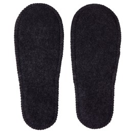 Тапочки белые/серые с отворотом без вышивки