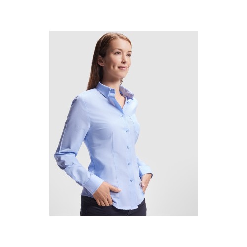 Рубашка женская "Oxford", небесно-голубой
