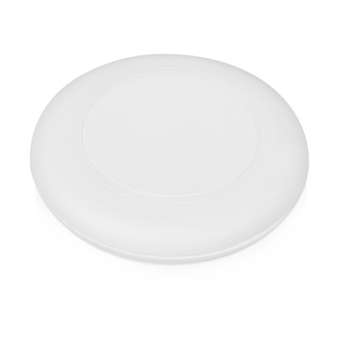 Беспроводное зарядное устройство со встроенным кабелем 2-в-1 "Disc", белый