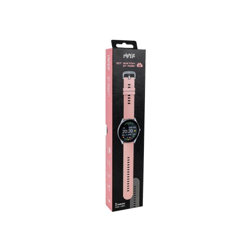 Умные часы HIPER IoT Watch GT, серый/розовый