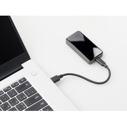 Внешний SSD диск с подсветкой гравировки  «Слэш», 256 ГБ