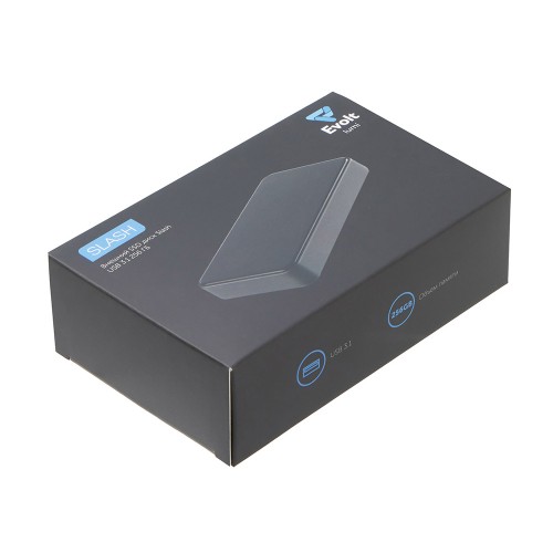 Внешний SSD диск с подсветкой гравировки  «Слэш», 256 ГБ