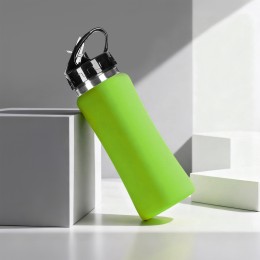 Бутылка для воды "Bottle C1", сталь, soft touch, 600 мл, зеленое яблоко