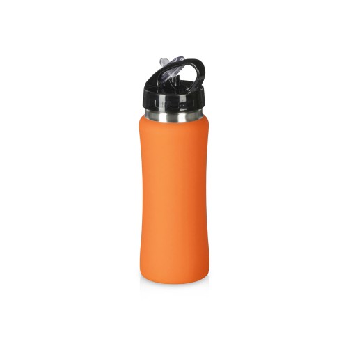 Бутылка для воды "Bottle C1", сталь, soft touch, 600 мл, оранжевый