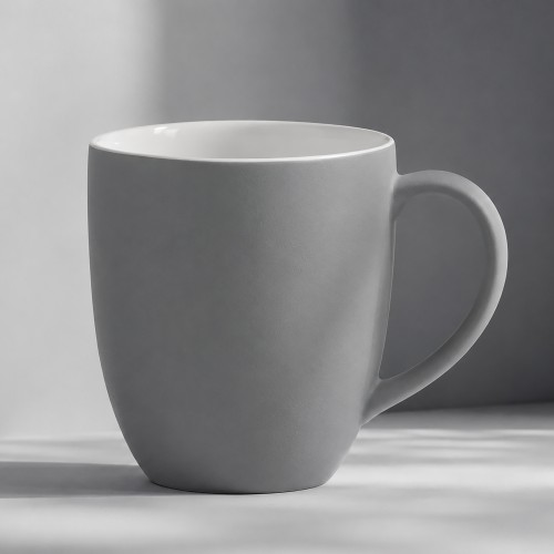 Кружка с покрытием soft-touch C1, серый