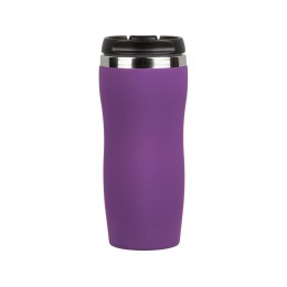 Термокружка "Double wall mug C1", soft touch, 350 мл, фиолетовый