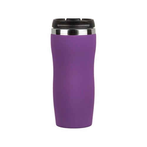 Термокружка "Double wall mug C1", soft touch, 350 мл, фиолетовый