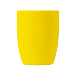 Кружка с покрытием soft-touch C1, желтый