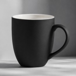 Кружка с покрытием soft-touch C1, черный