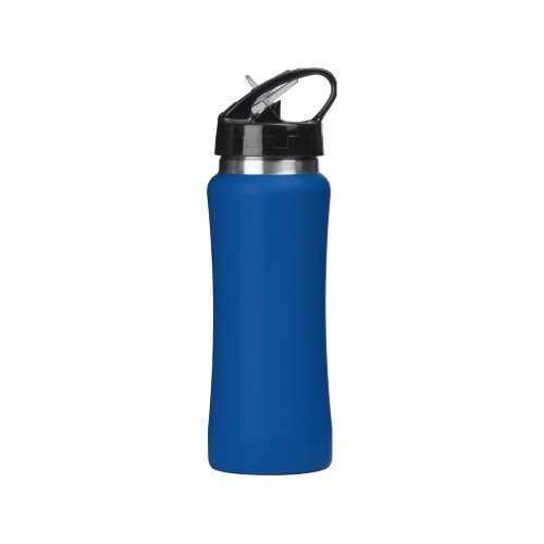 Бутылка для воды "Bottle C1", сталь, soft touch, 600 мл, синий