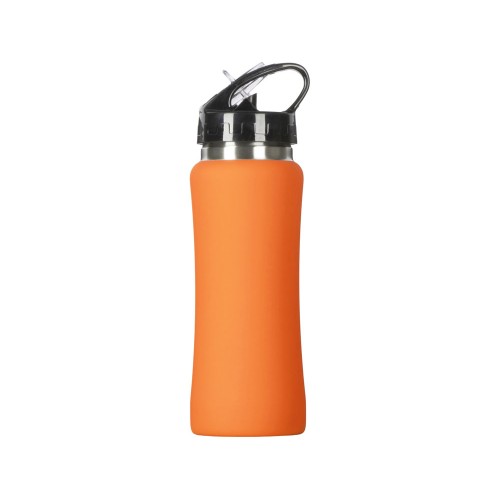 Бутылка для воды "Bottle C1", сталь, soft touch, 600 мл, оранжевый