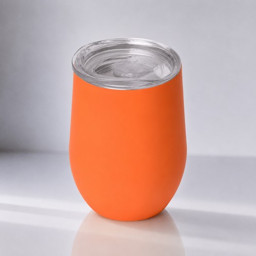 Термокружка "Vacuum mug C1", soft touch, 370мл, оранжевый