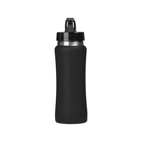 Бутылка для воды "Bottle C1", сталь, soft touch, 600 мл, черный