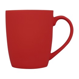 Кружка с покрытием soft-touch C1, красный