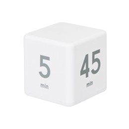 Таймер для тайм-менеджмента "Time Capsule" на 5-15-25-45 минут, софт-тач, белый