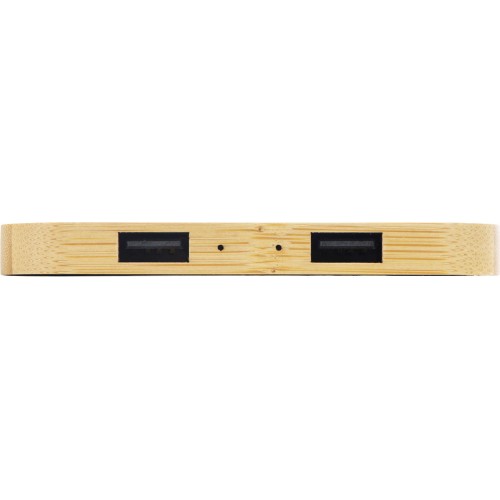 USB-хаб с беспроводной зарядкой из бамбука Plato