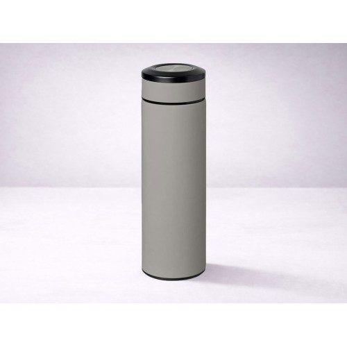 Вакуумный термос "Vacuum Flask C1", soft touch, 420мл, серый